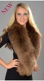 Brown Fox Fur Collar